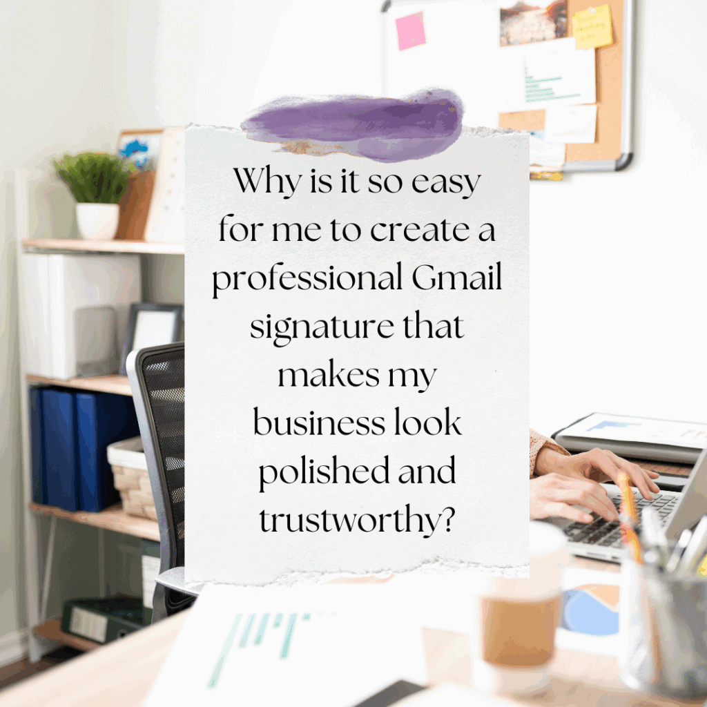 create a Gmail signature