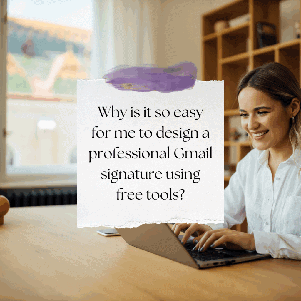 design a Gmail signature