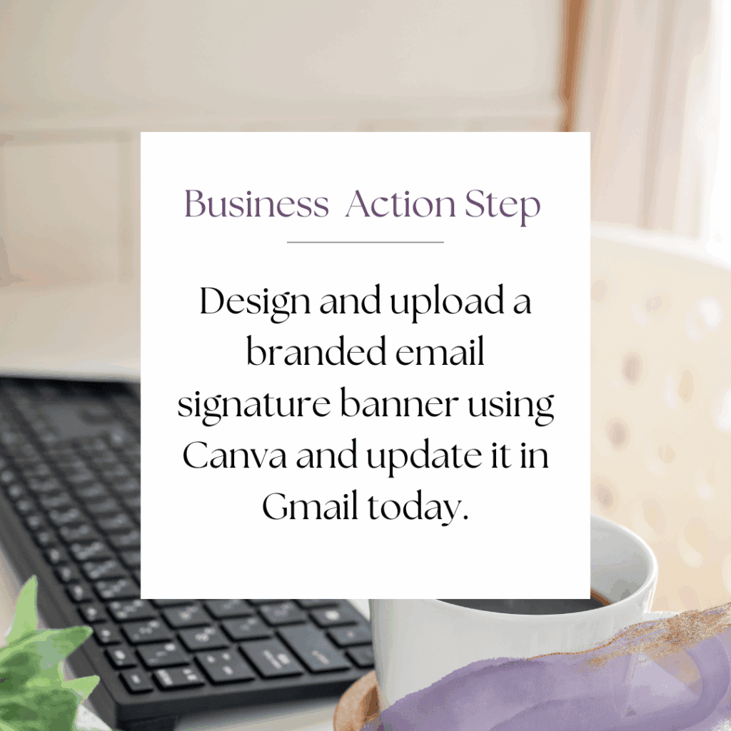 design a Gmail signature