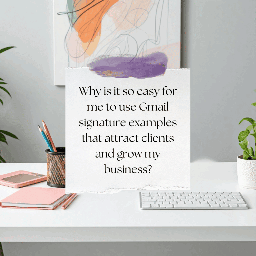Gmail signature examples
