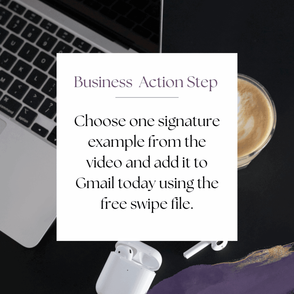 Gmail signature examples