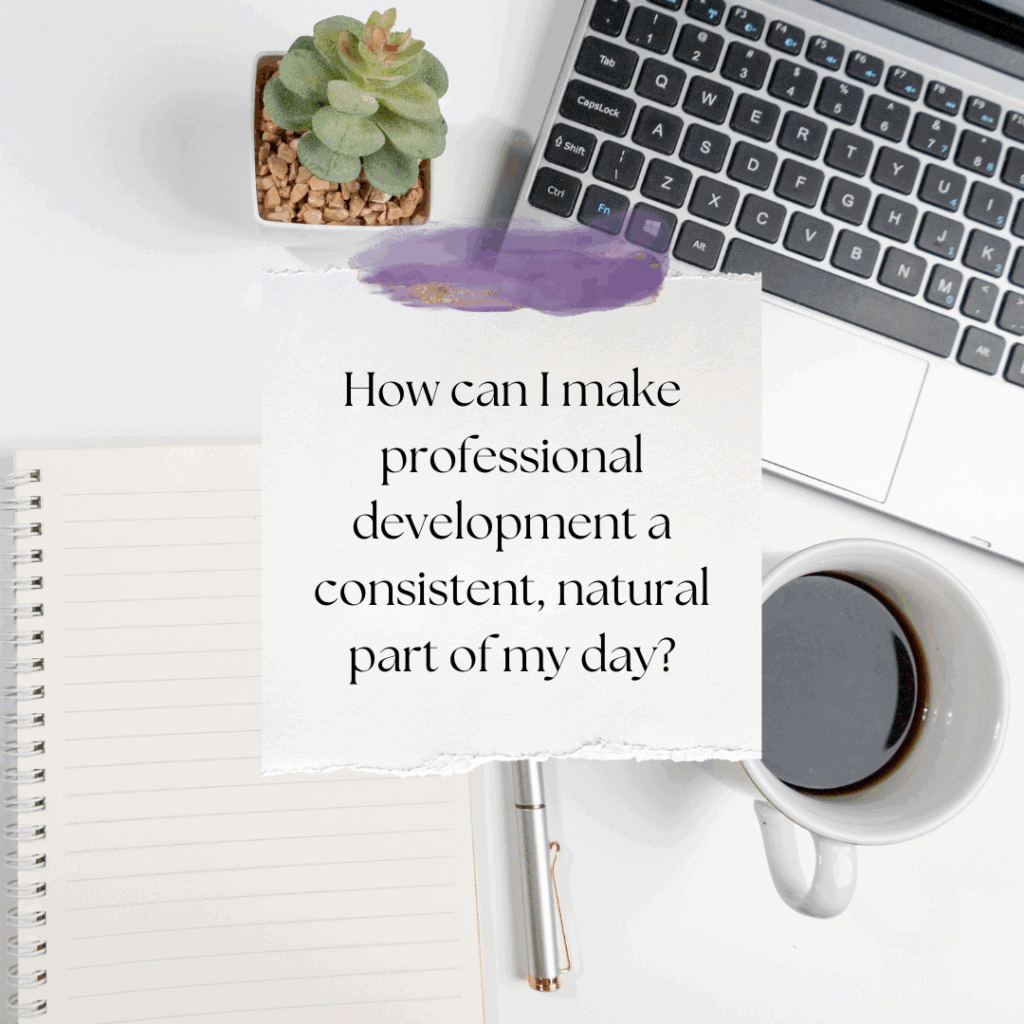 how to create a professional development plan