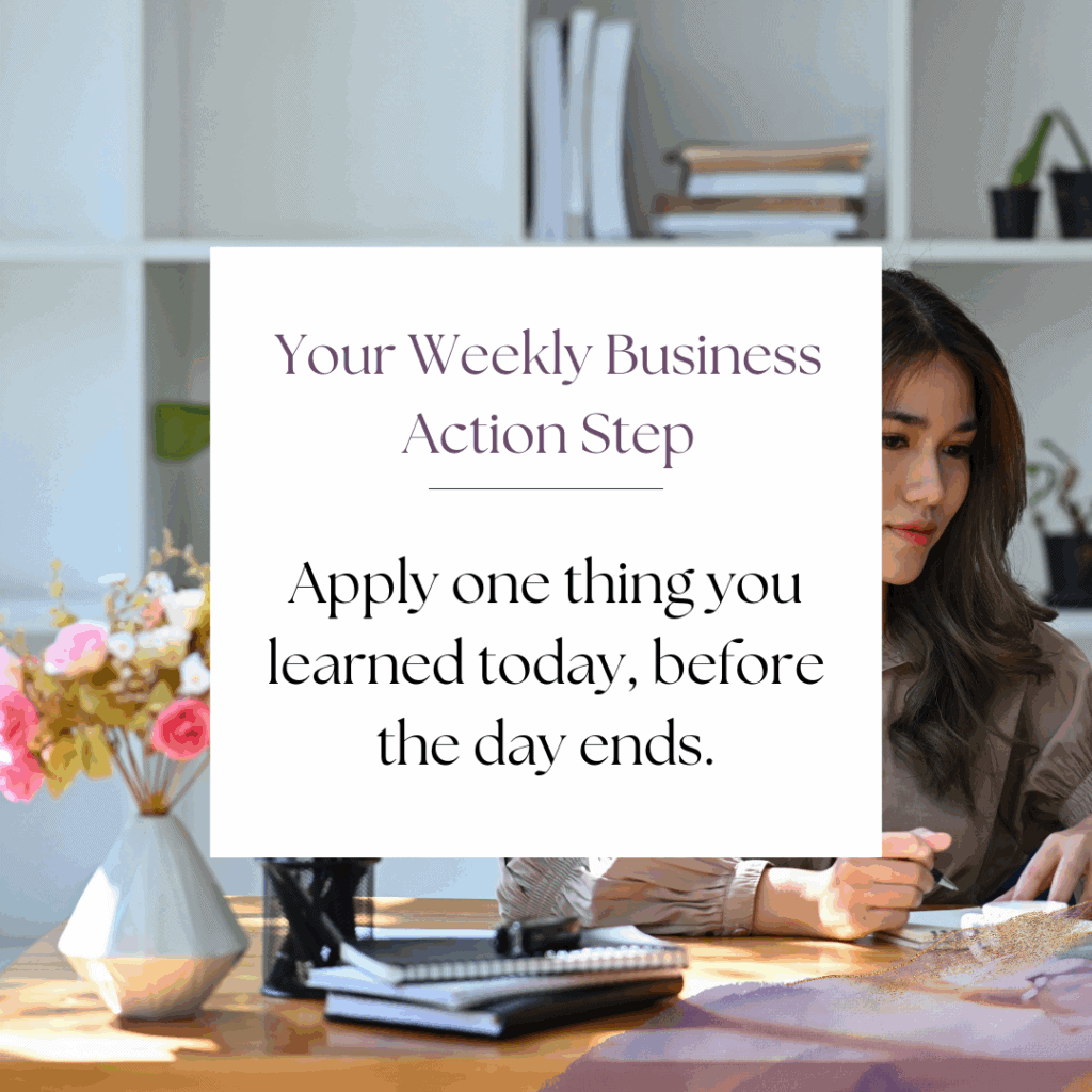 how to apply what you learn in business 