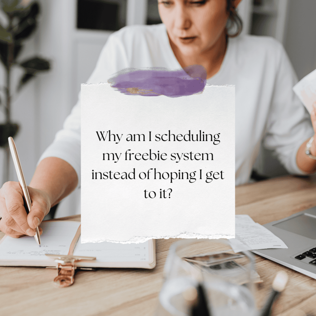 how to schedule freebie creation