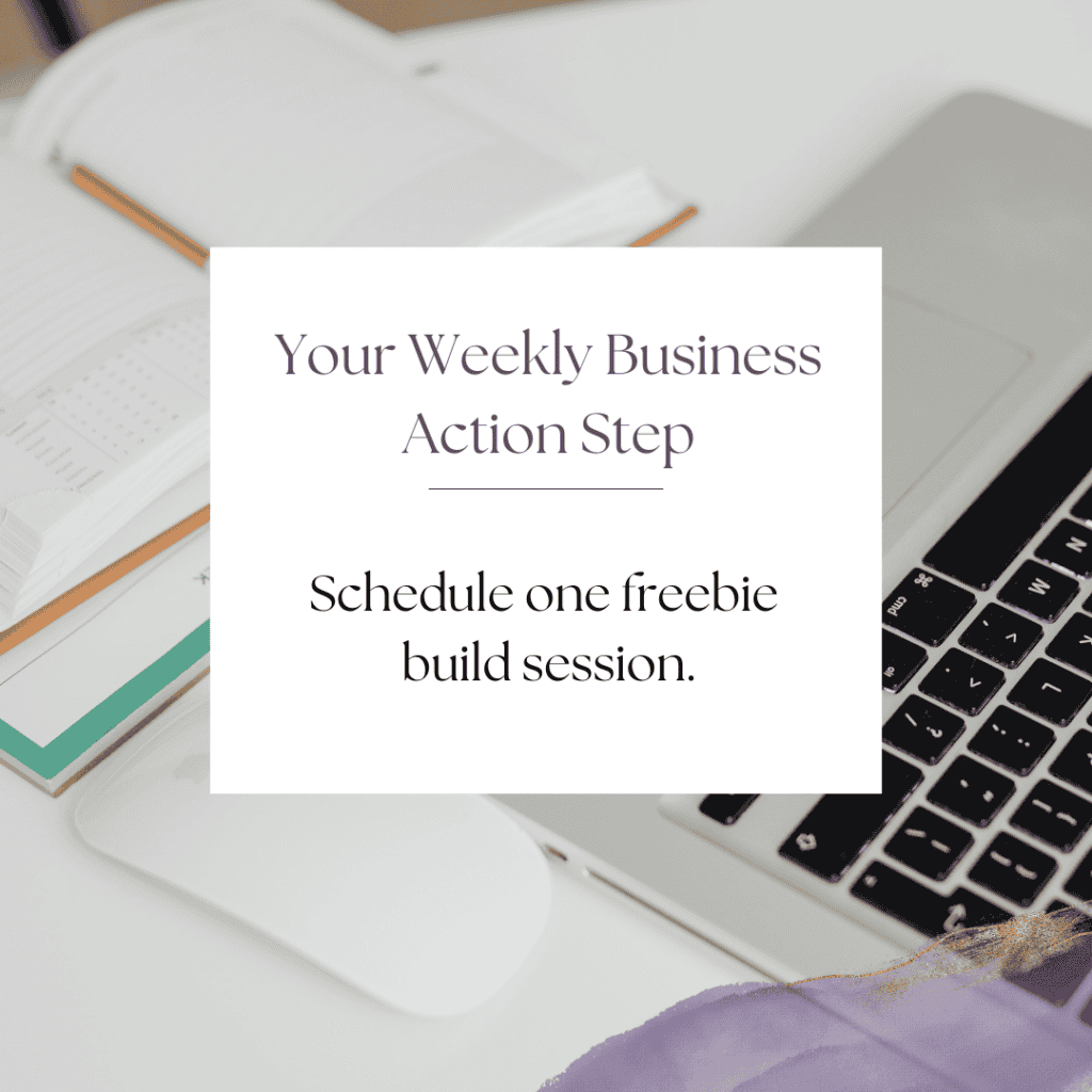 how to schedule freebie creation